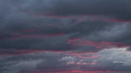 Red and Blue Sunset